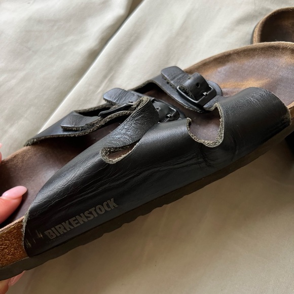 3 Strap Leather Birkenstocks - Picture 3 of 6